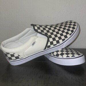 VANS Classic Slip-On Black & White Checkerboard Shoes